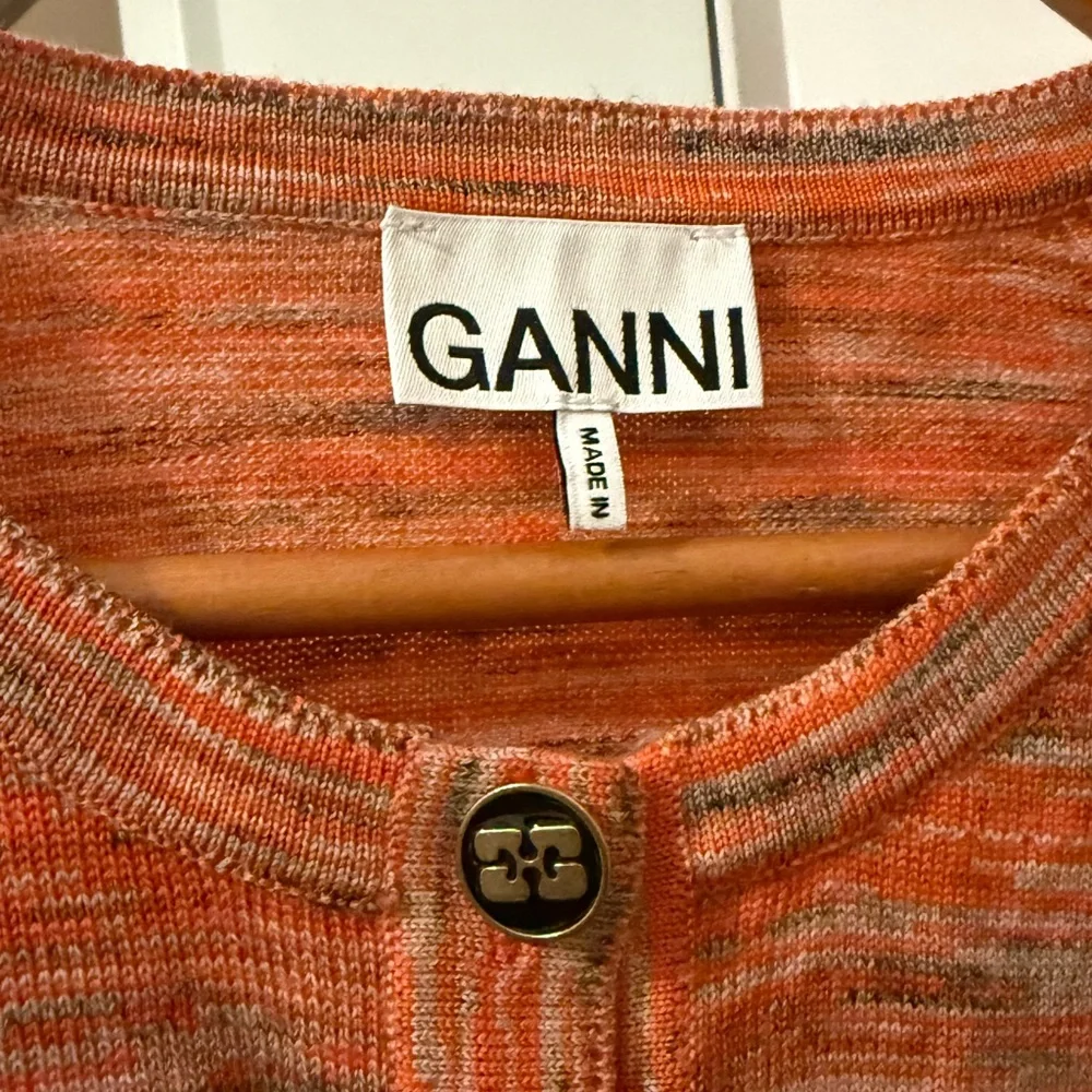 Ganni Multitone Orange Knit Sweater - Picture 2 of 4